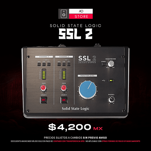 SOLID STATE LOGIC SSL 2 Interfaz De Audio