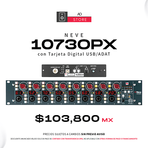 Neve 1073OPX con Tarjeta Digital USB/ADAT Preamplificador