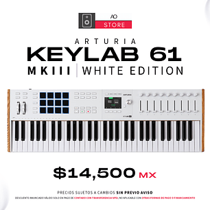 Arturia KeyLab 61 MK3 White Teclado Midi