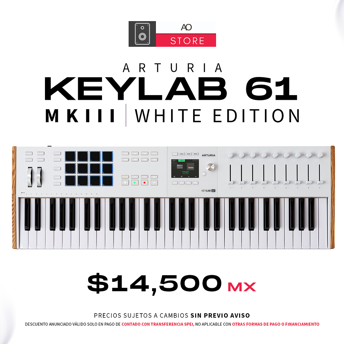 Arturia KeyLab 61 MK3 White Teclado Midi 1