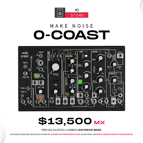 Make Noise 0-Coast Desktop Sintetizador Semi Modular