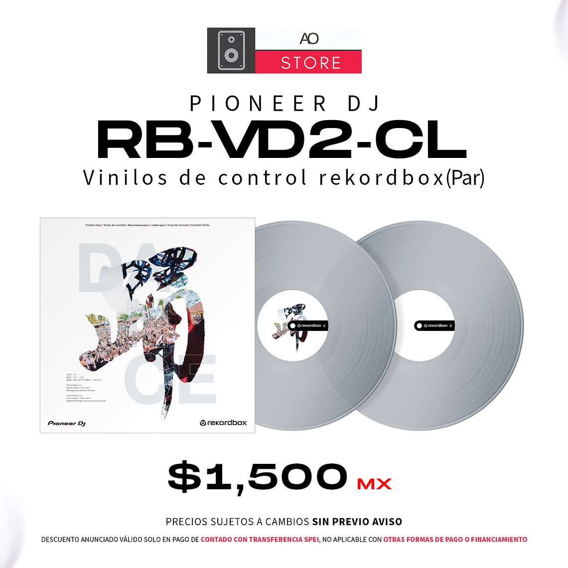 Pioneer Dj RB VD2 Vinilos de Control Rekordbox (Par) 1