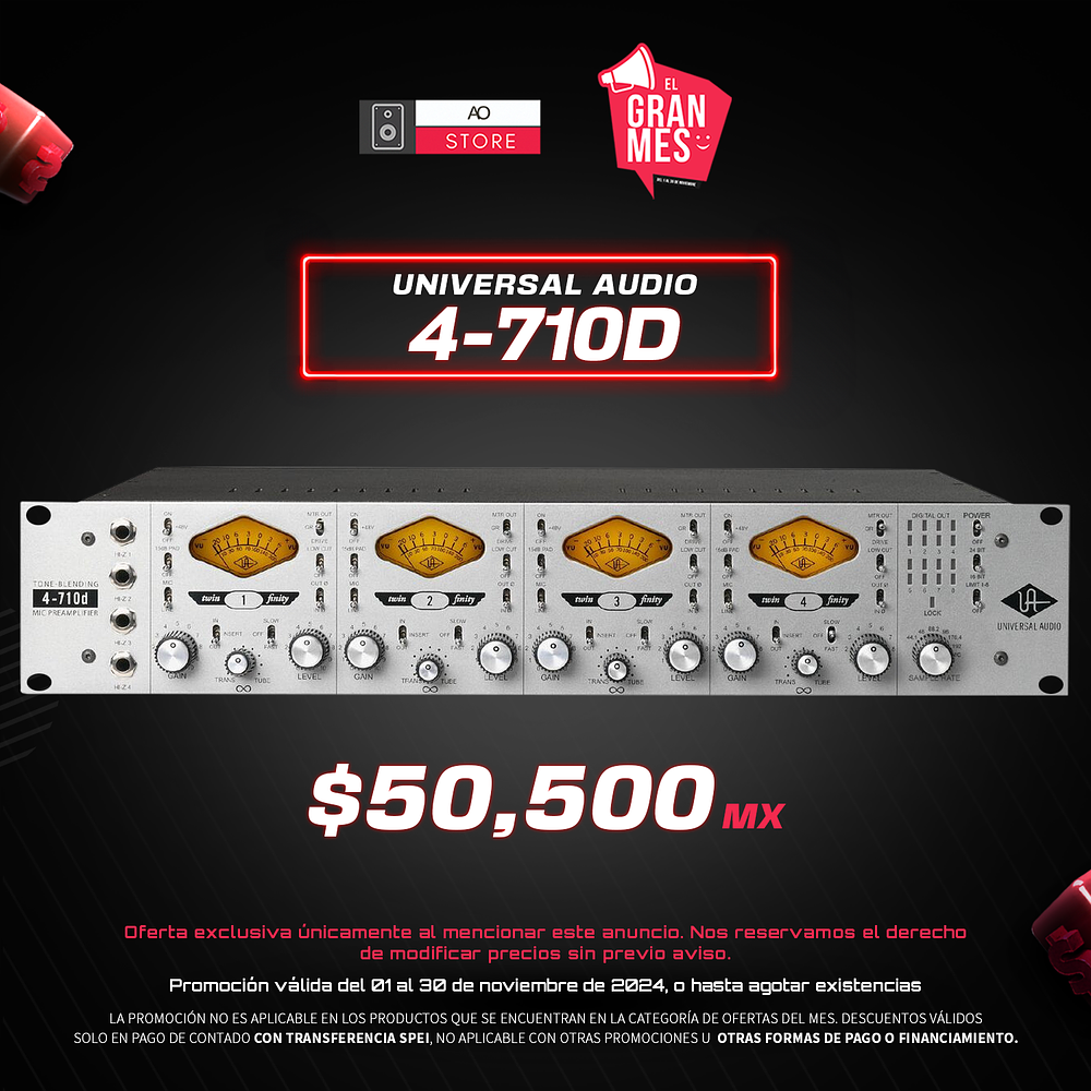 Universal Audio 4-710D Preamplificador de 4 canales 1