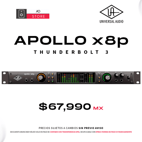 Universal Audio Apollo X8P Thunderbolt Interfaz De Audio