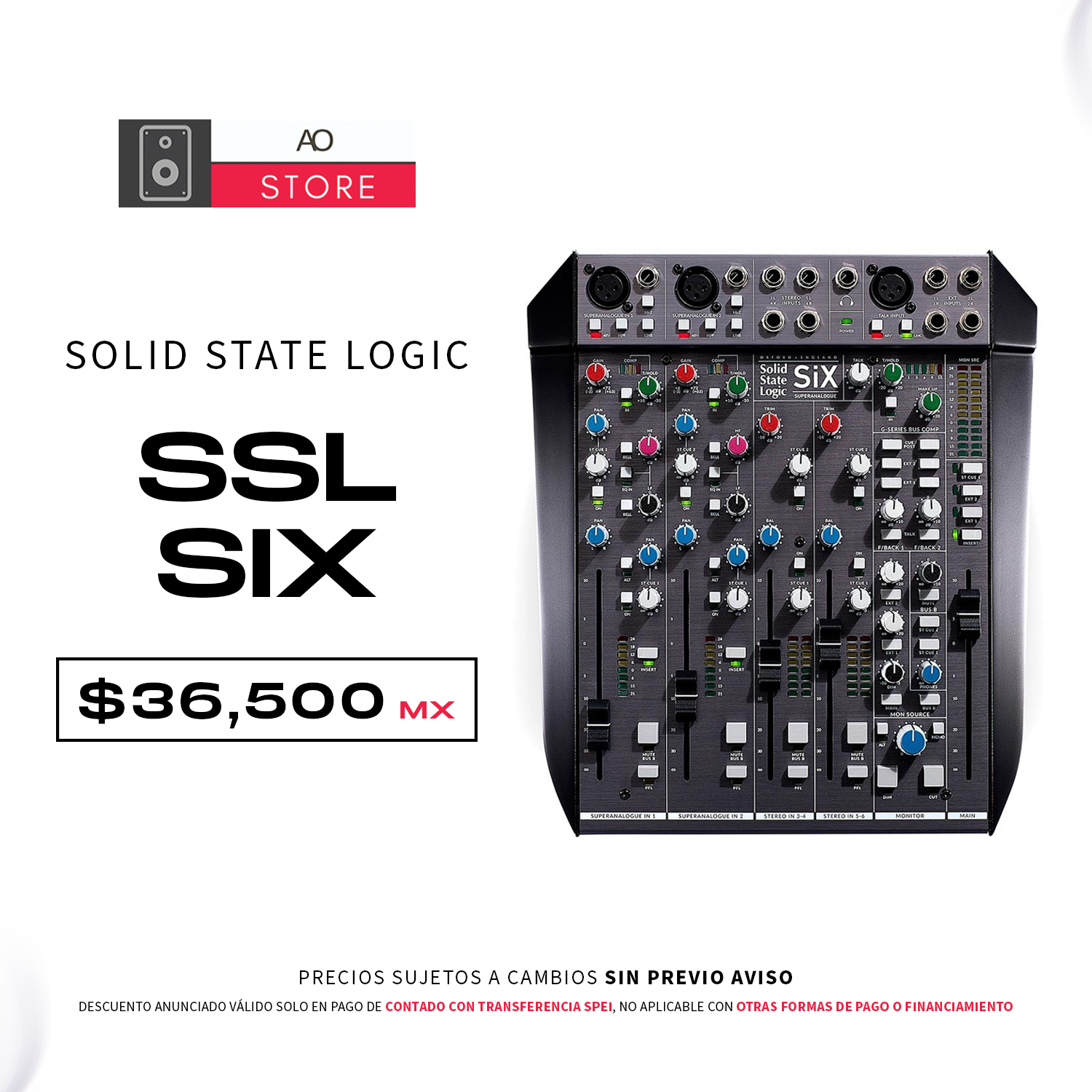 SOLID STATE LOGIC SIX Mezcladora Analogica
