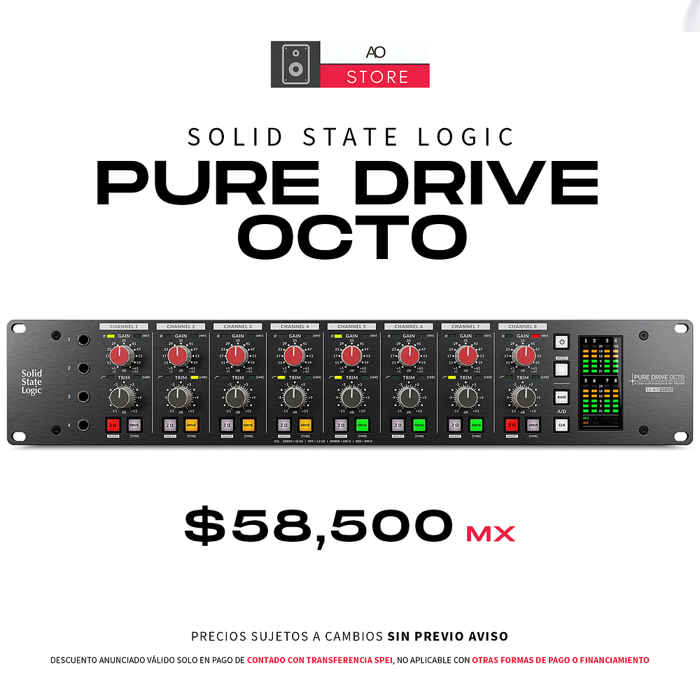 SSL Solid State Logic PureDrive Octo Preamplificador de 8 Canales 1