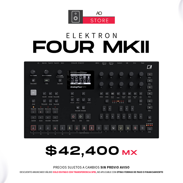 Elektron Analog Four MkII Sequenciador 1