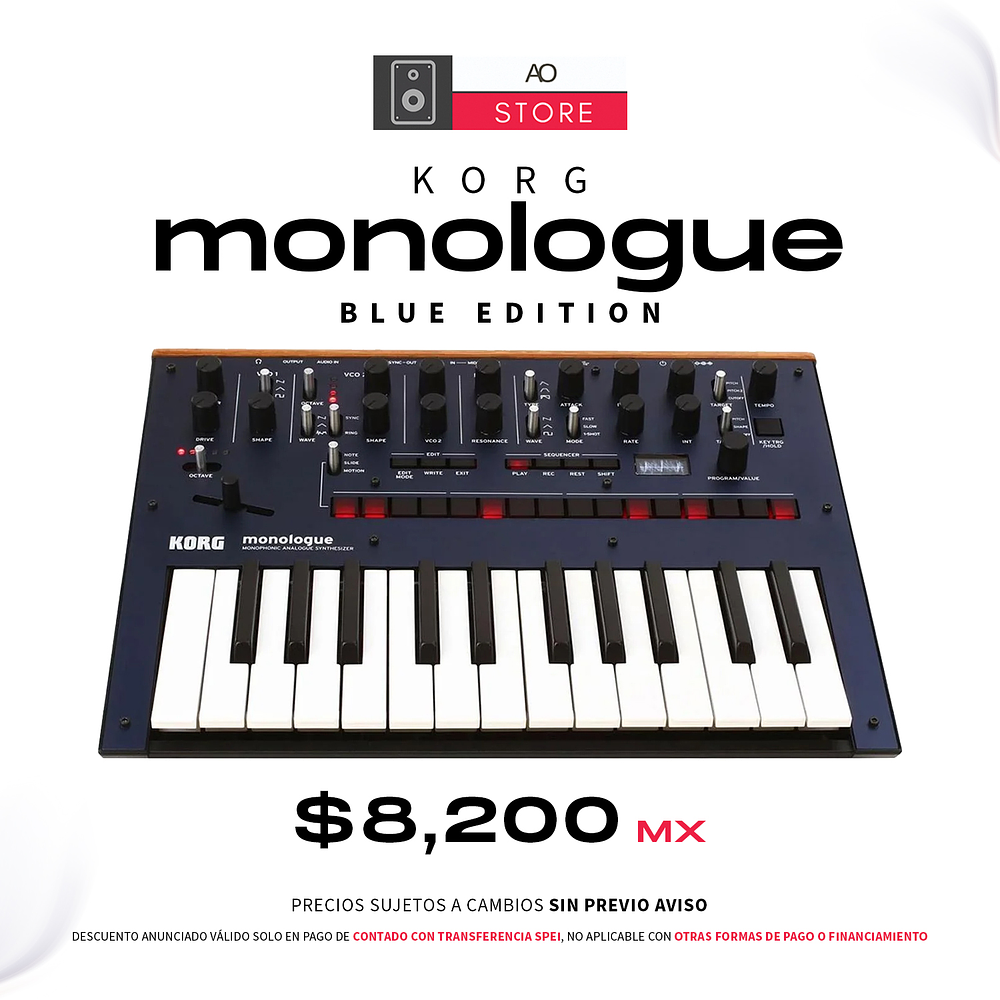 Korg Monologue Blue Sintetizador Análogo 1