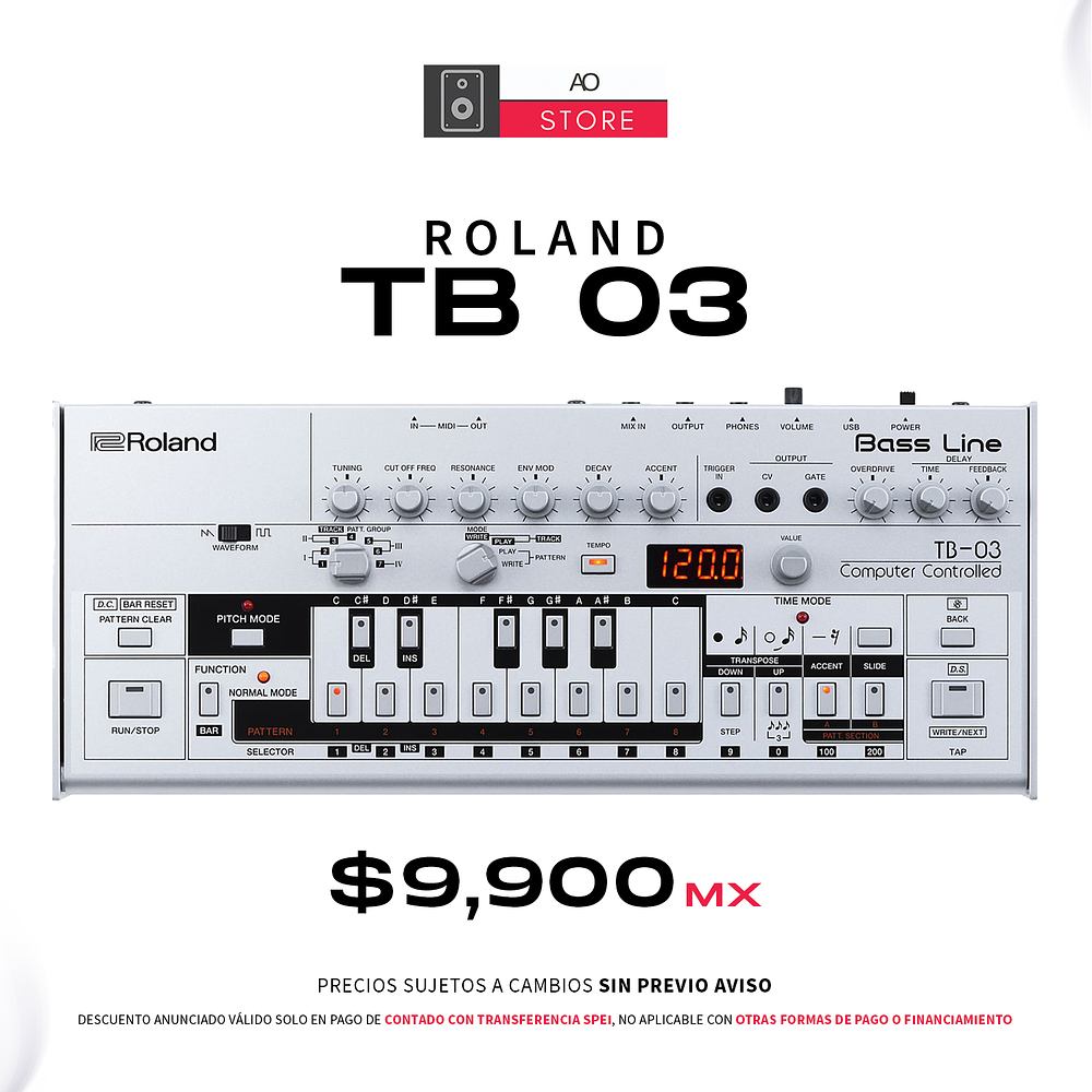 Roland Boutique TB 03 Bass Line Sintetizador 1