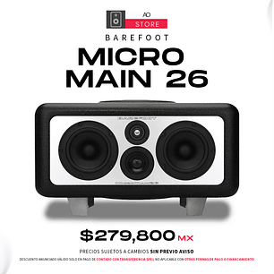 Barefoot MicroMain26 Monitores De Estudio (2 Piezas)