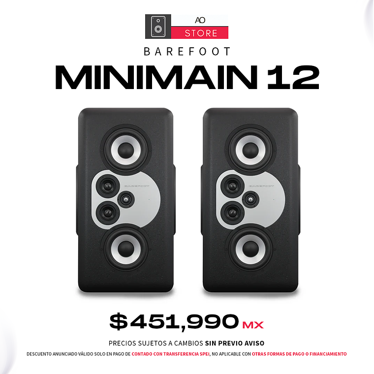 Barefoot MiniMain12 Monitores De Estudio (2 Piezas) 1