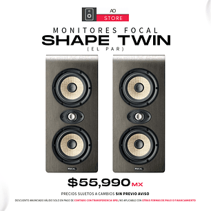 Focal Shape Twin Monitores De Estudio (2 Piezas)