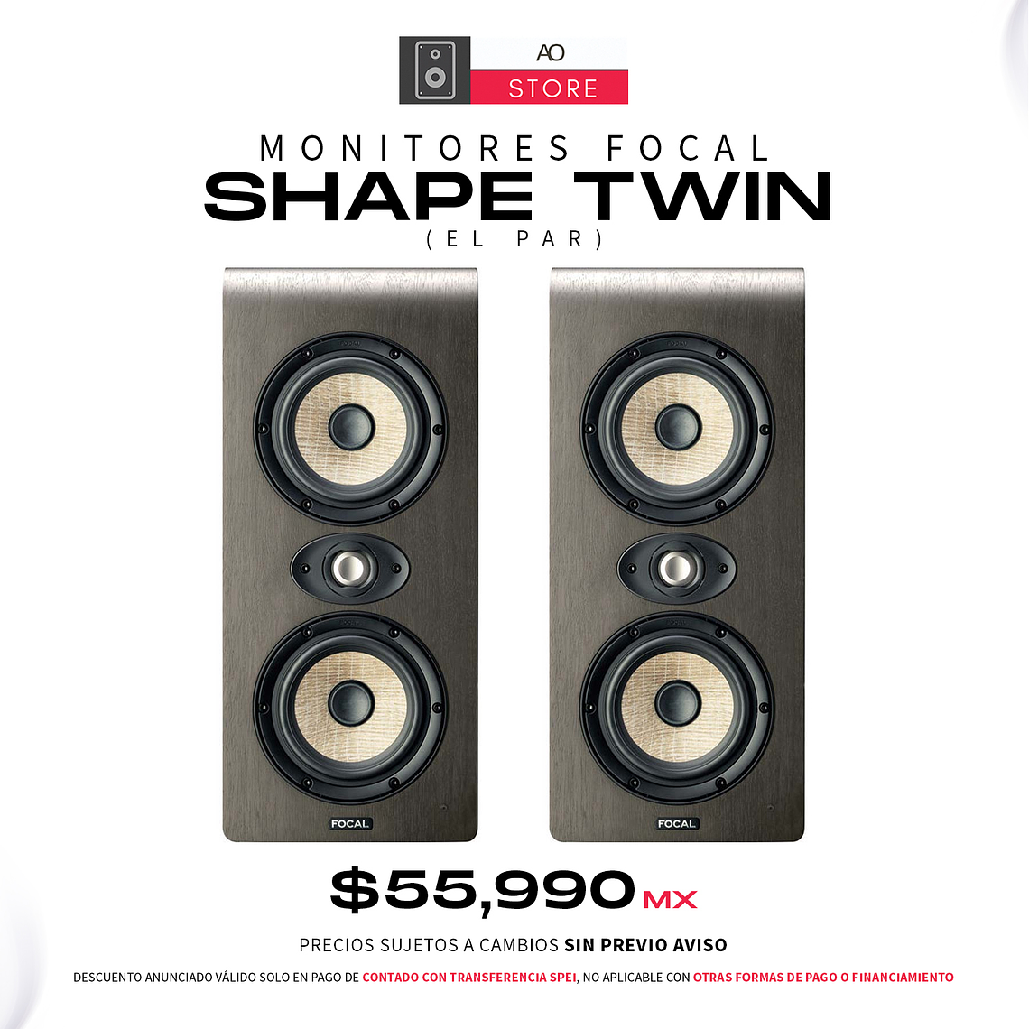 Focal Shape Twin Monitores De Estudio (2 Piezas) 1