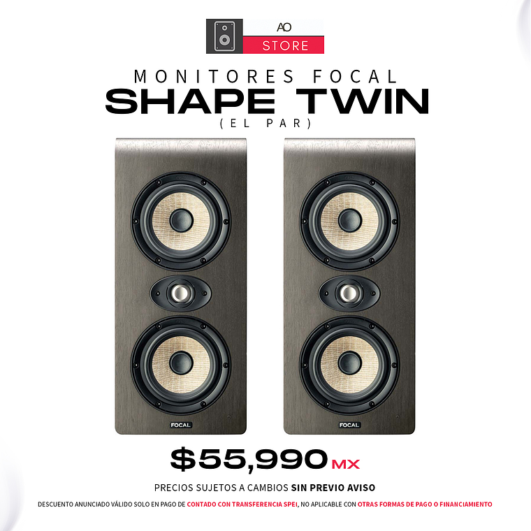 Focal Shape Twin Monitores De Estudio (2 Piezas) 1