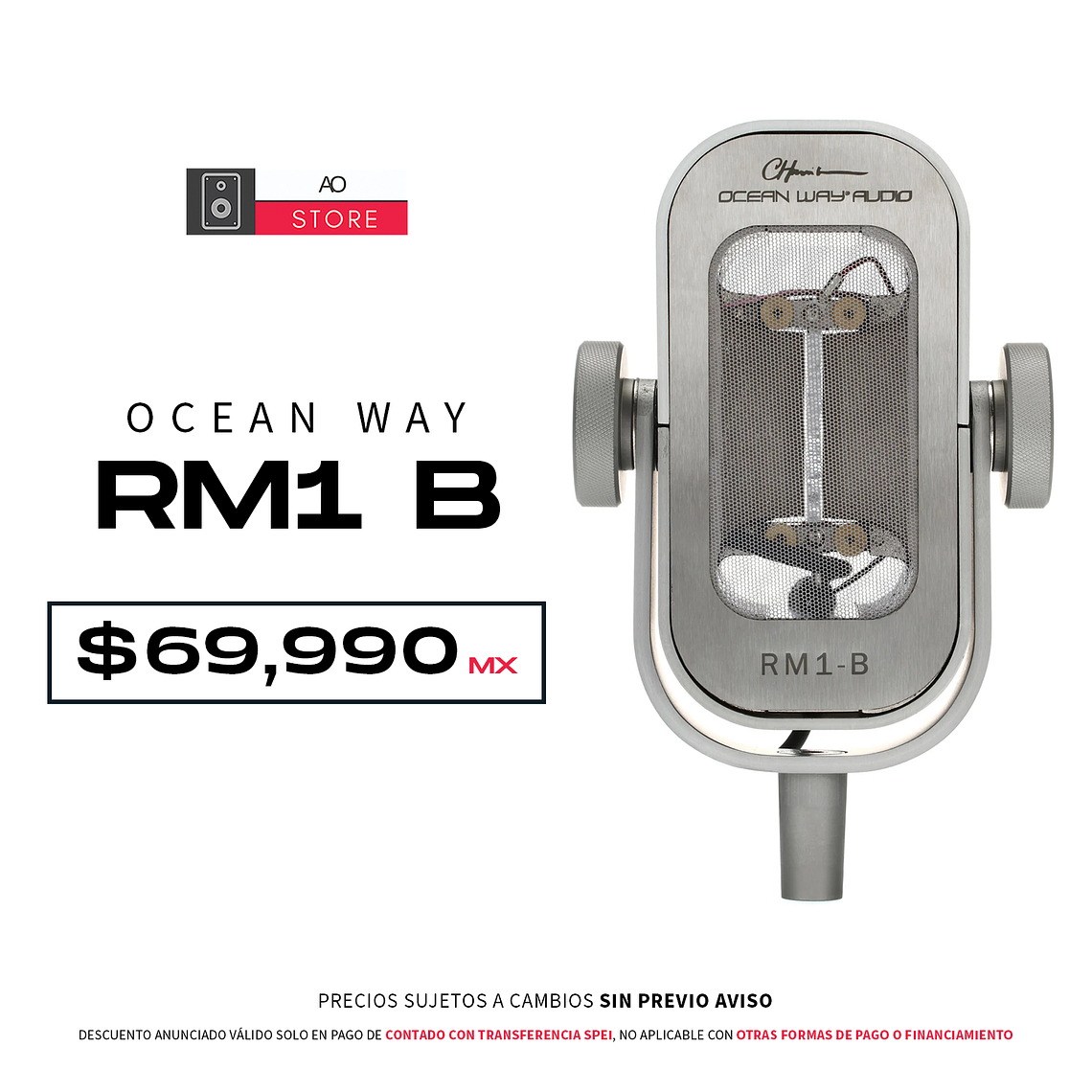 Ocean Way RM1 B Micrófono de Cinta  1