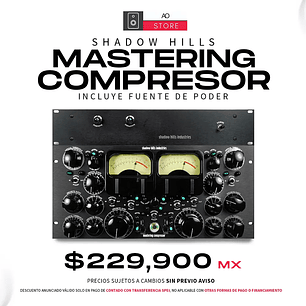 Shadow Hills Industries Compresor Mastering Incluye Fuente de Poder