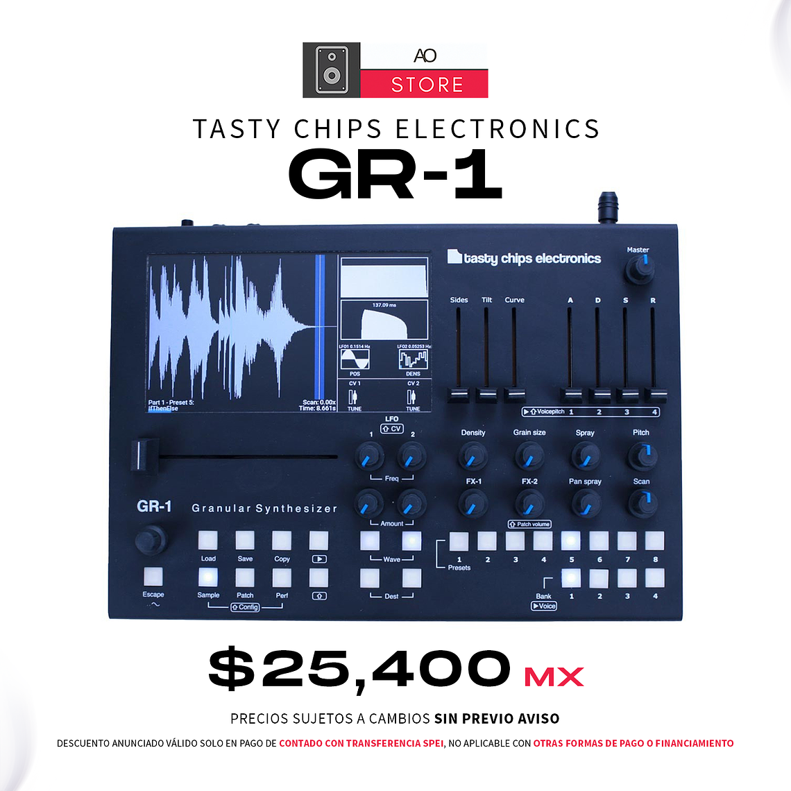 Tasty Chips GR-1 Granular Desktop Module Sintetizador 1