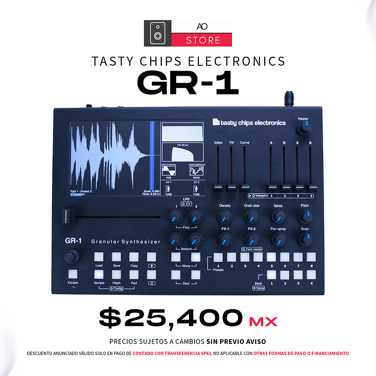 Tasty Chips GR-1 Granular Desktop Module Sintetizador 1