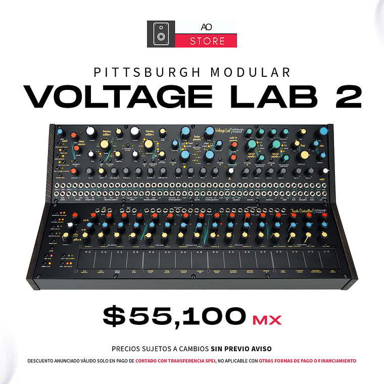 Pittsburgh Modular Voltage Lab 2 Standalone Dual Oscillator Sintetizador Analógico Semi-Modular  1