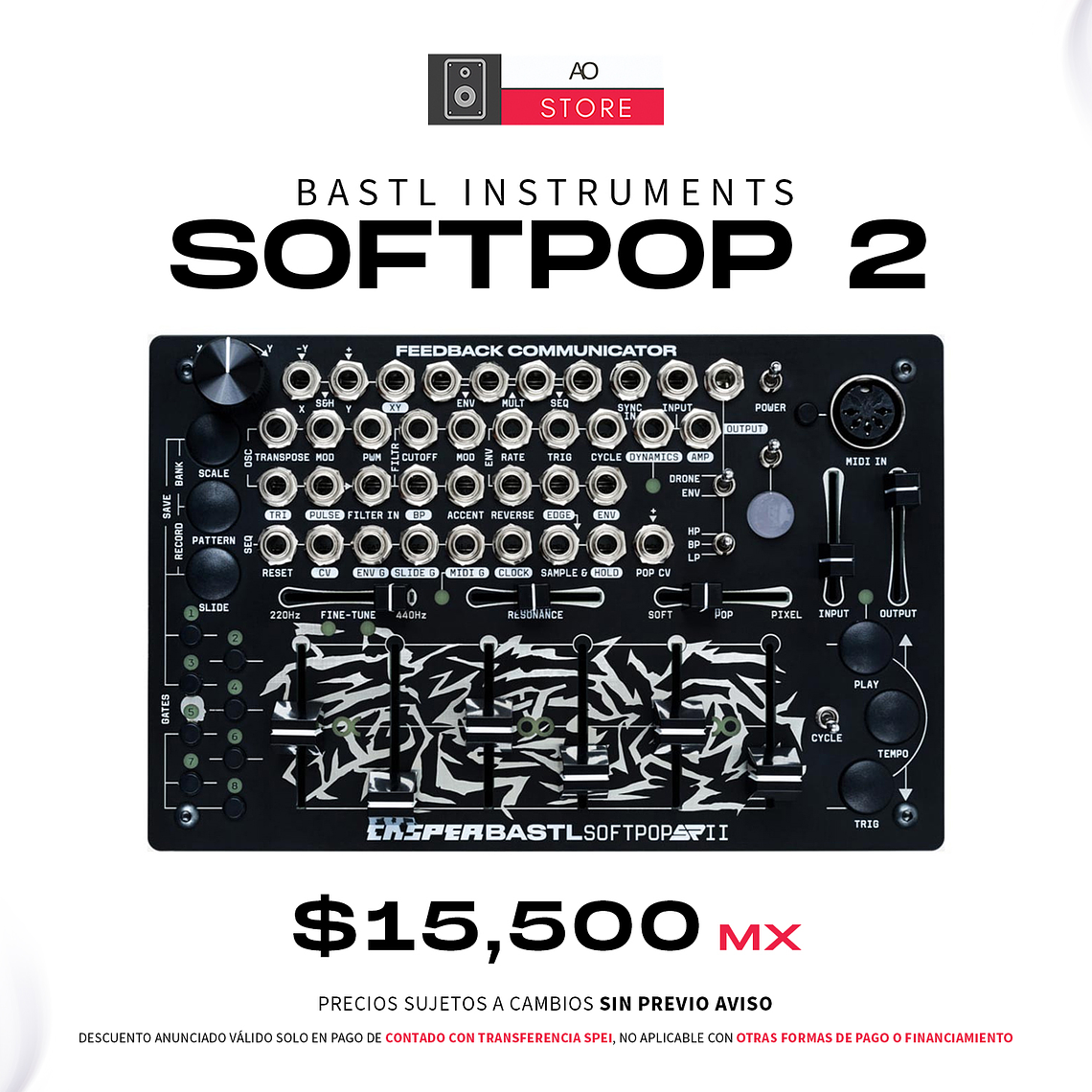 BASTL Instruments SoftPop 2 Sintetizador Semi Modular 1
