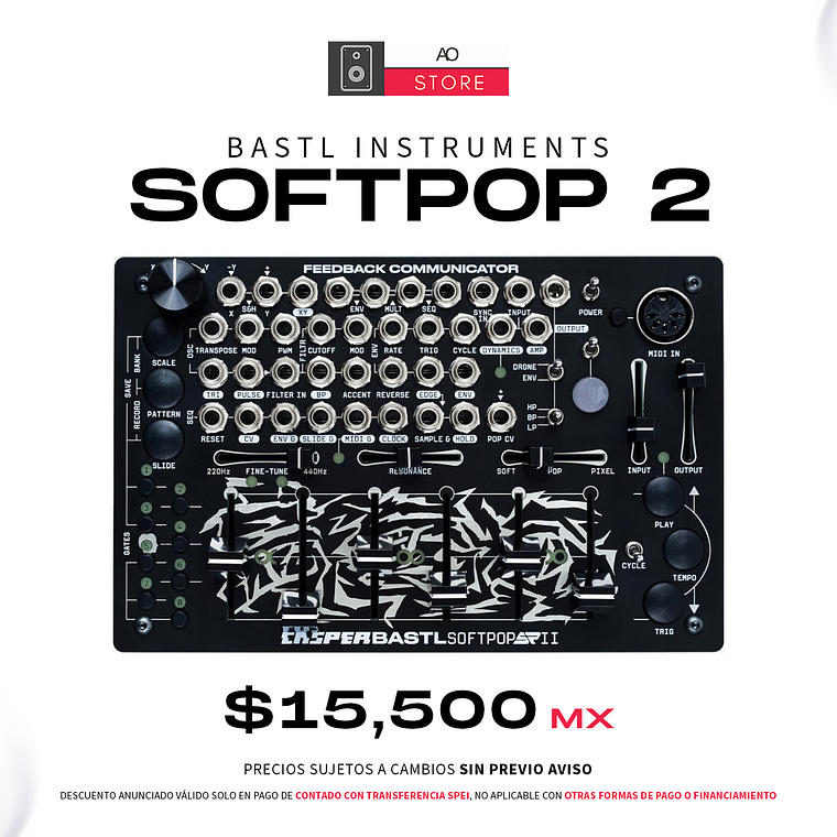 BASTL Instruments SoftPop 2 Sintetizador Semi Modular 1