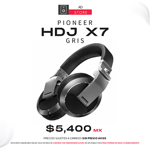 Pioneer DJ HDJ X7 Audífonos Profesionales Color Silver