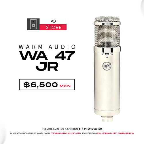 Warm Audio WA 47JR Micrófono Condensador