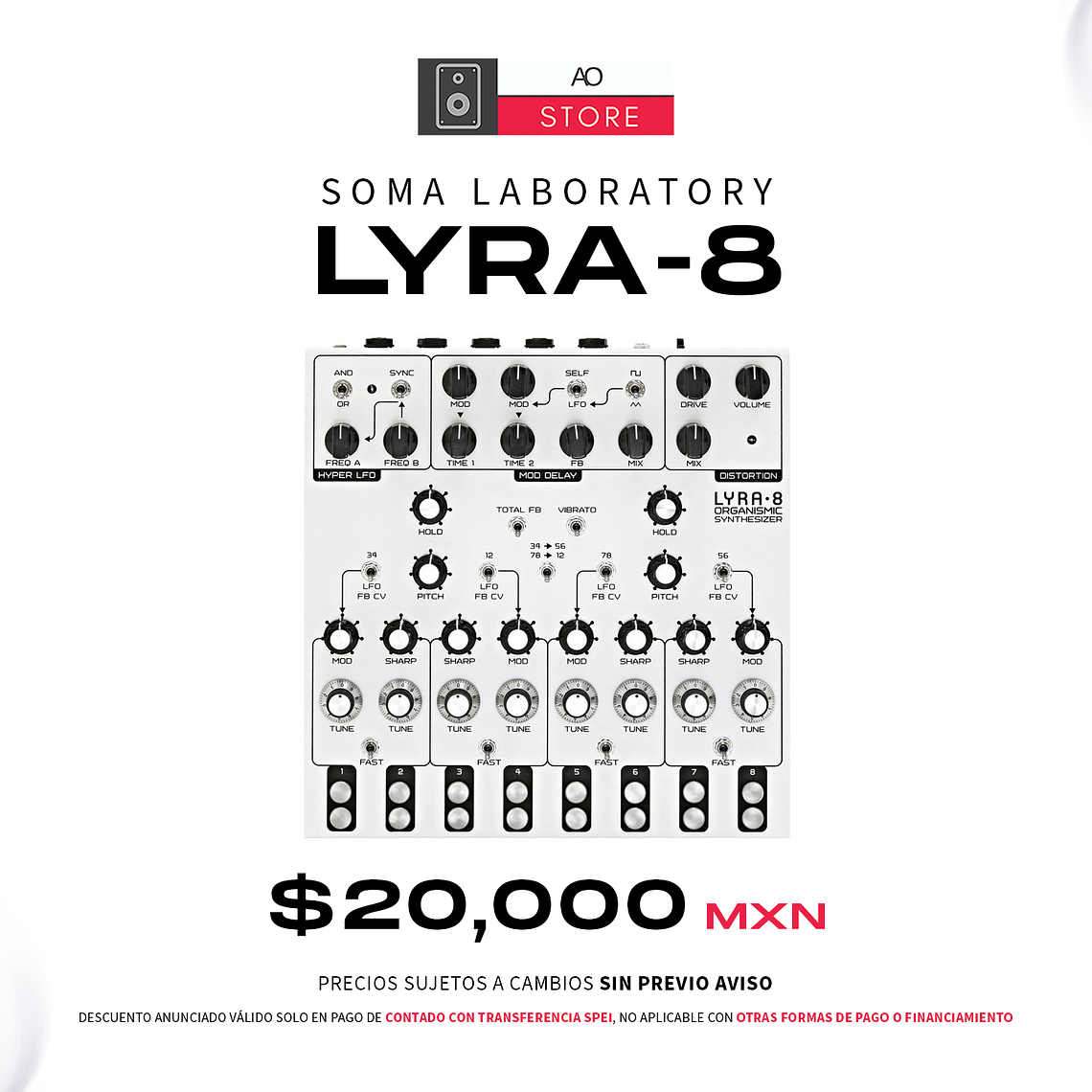 Soma Laboratory Lyra 8 Organismic Drone Sintetizador 1