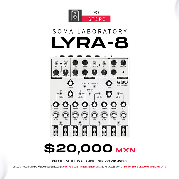 Soma Laboratory Lyra 8 Organismic Drone Sintetizador 1