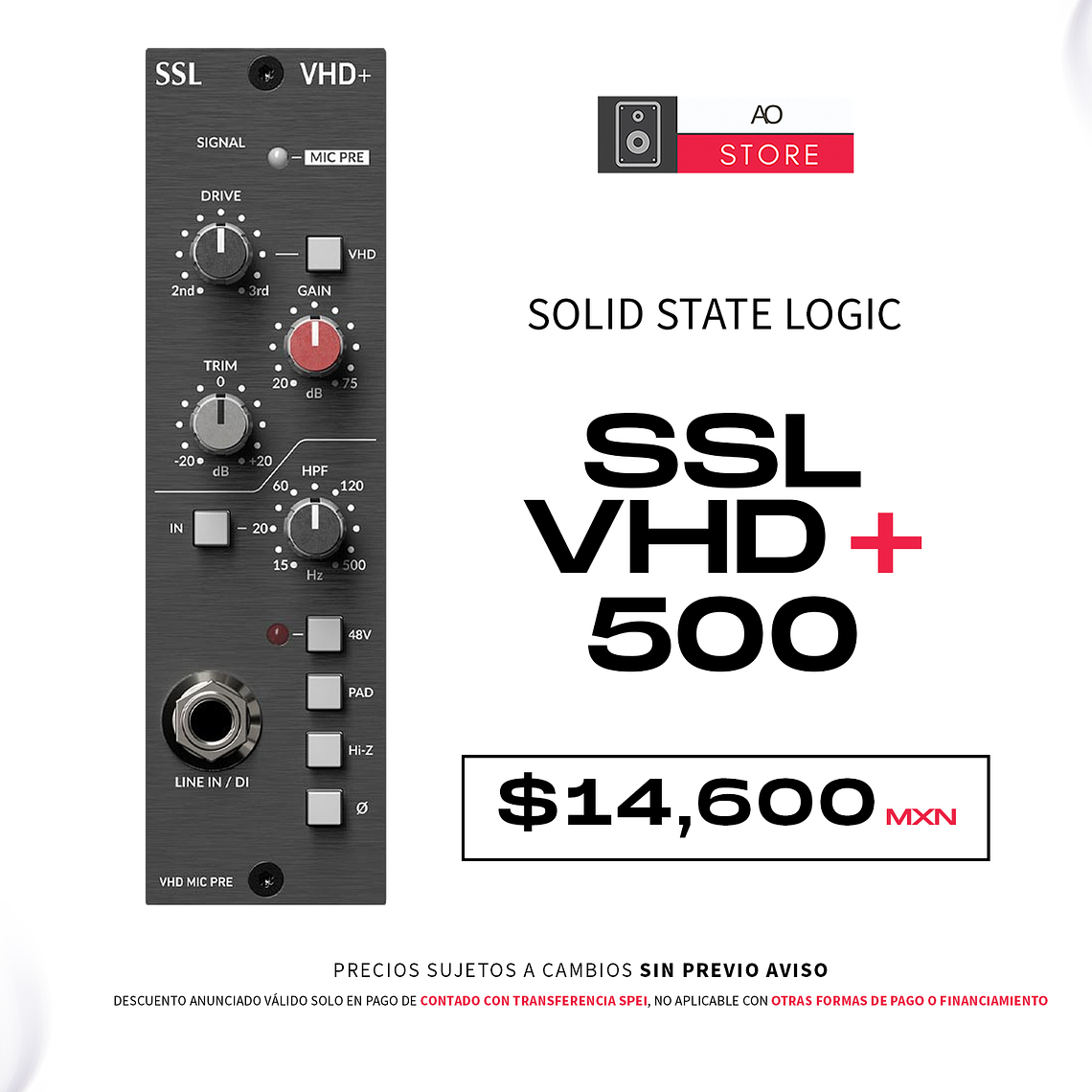 Solid State Logic SSL VHD+ 500 Preamplificador  1