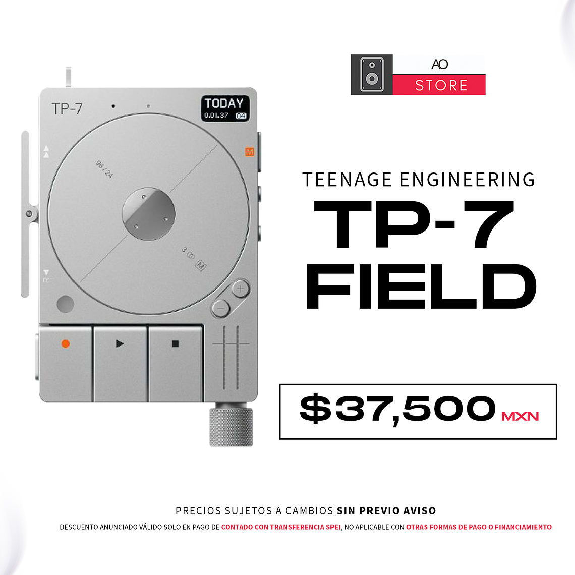 Teenage Engineering TP-7 Field Grabadora De Audio Portátil 1
