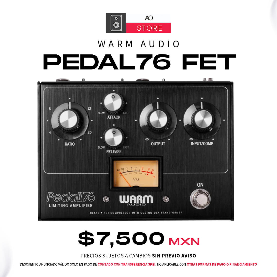 Warm Audio Pedal76 FET Pedal Compresor  1