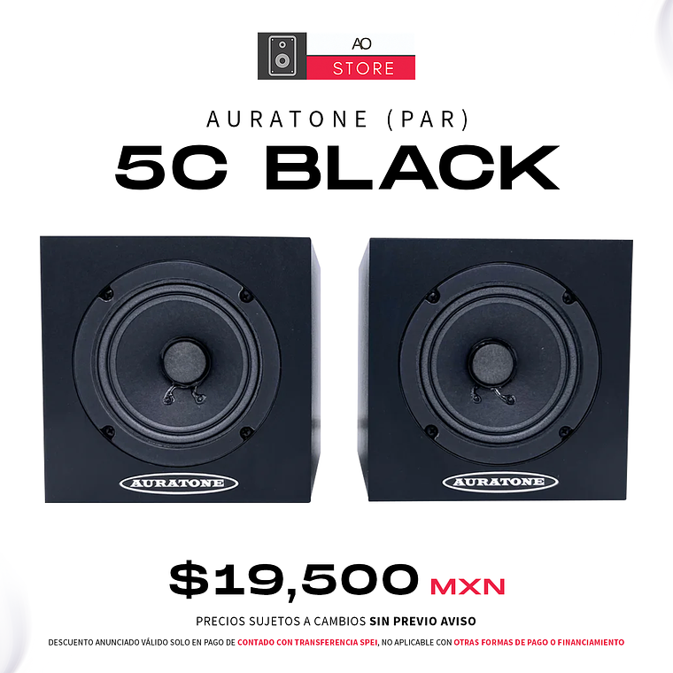 Auratone 5C Black Monitores De Estudio Activos (2 Piezas) 1