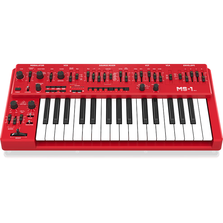 Behringer MS1 MKII Edición Rojo Sintentizador Analógico  4