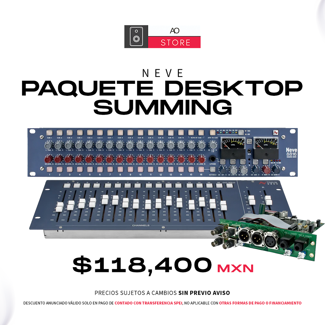 Neve Paquete Desktop Summing Mezcladora para estudio 1