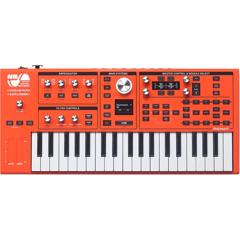 ASM Hydrasynth Explorer Digital Keyboard Edición Limitada Naranja Sintetizador 2