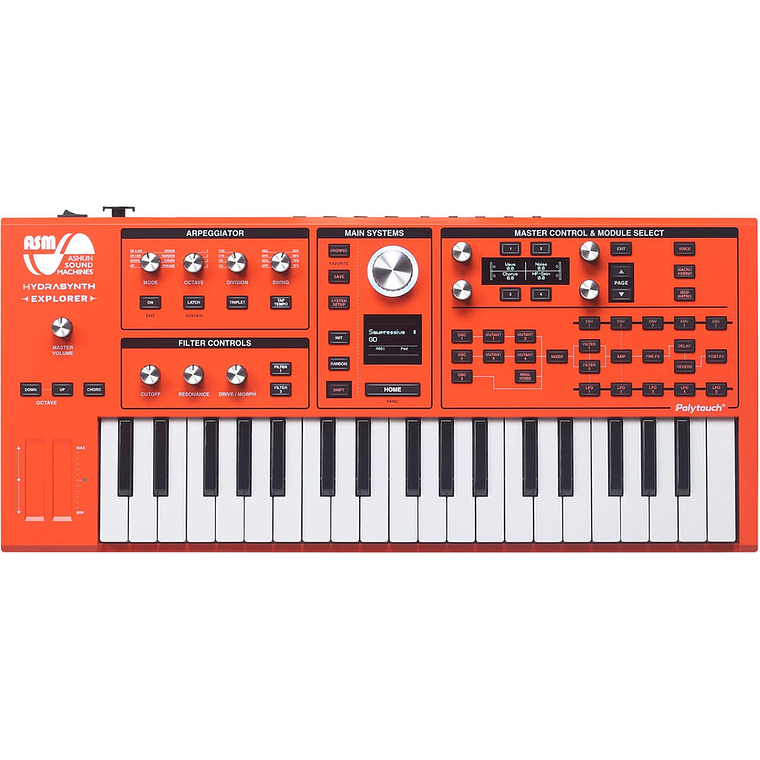 ASM Hydrasynth Explorer Digital Keyboard Edición Limitada Naranja Sintetizador 2
