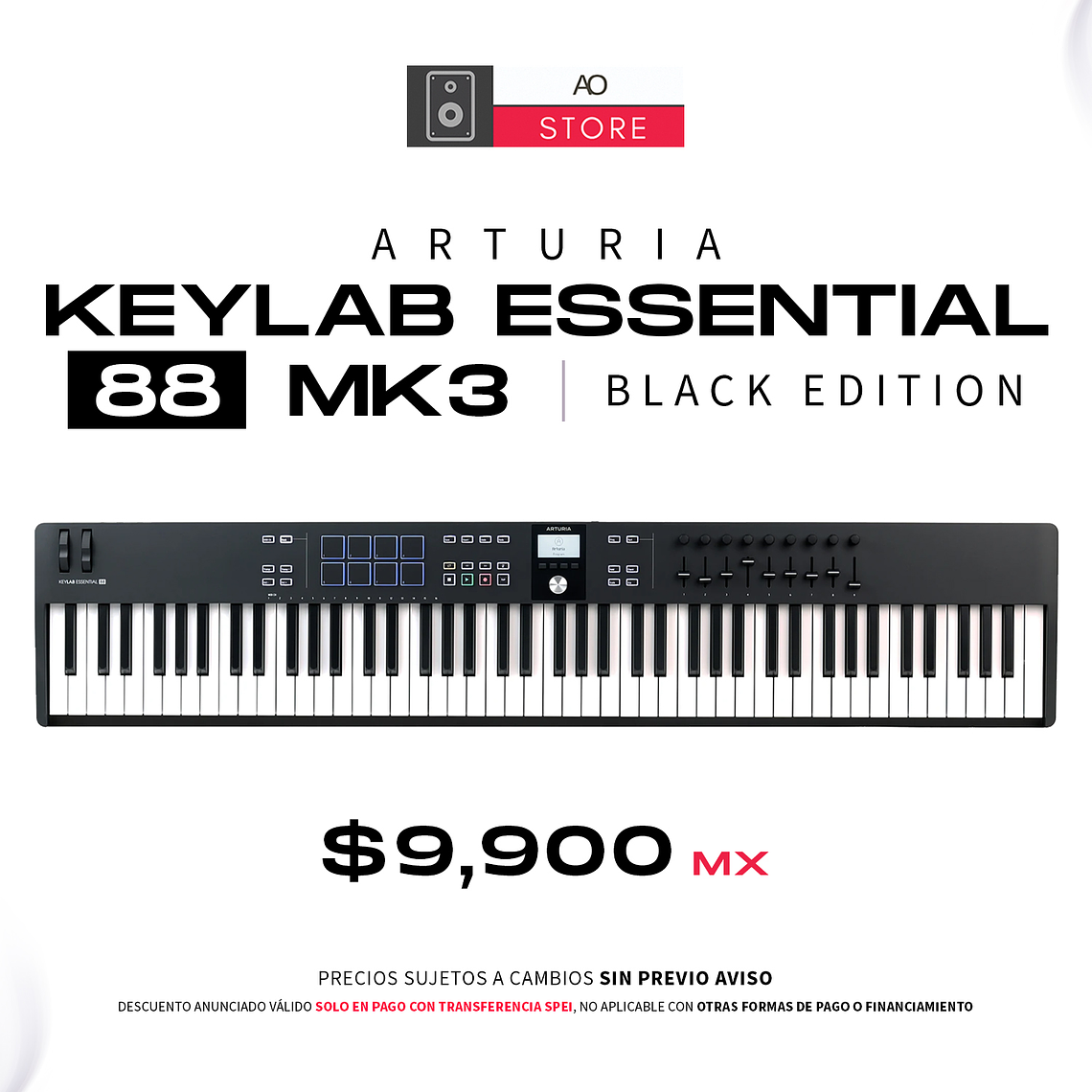 Arturia Keylab Essential 88 MK3 Edicion Black Teclado Midi 1