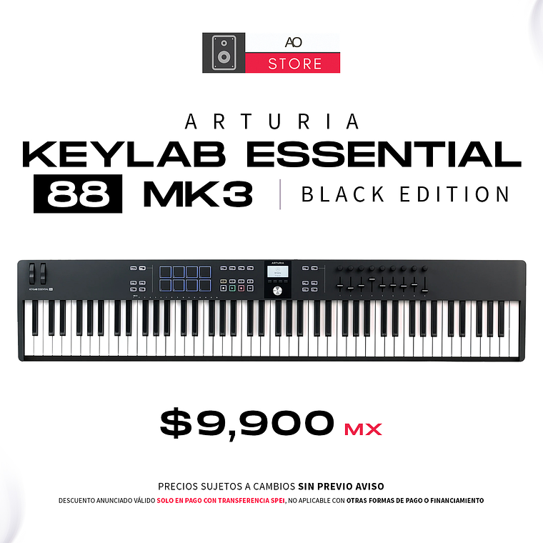 Arturia Keylab Essential 88 MK3 Edicion Black Teclado Midi 1