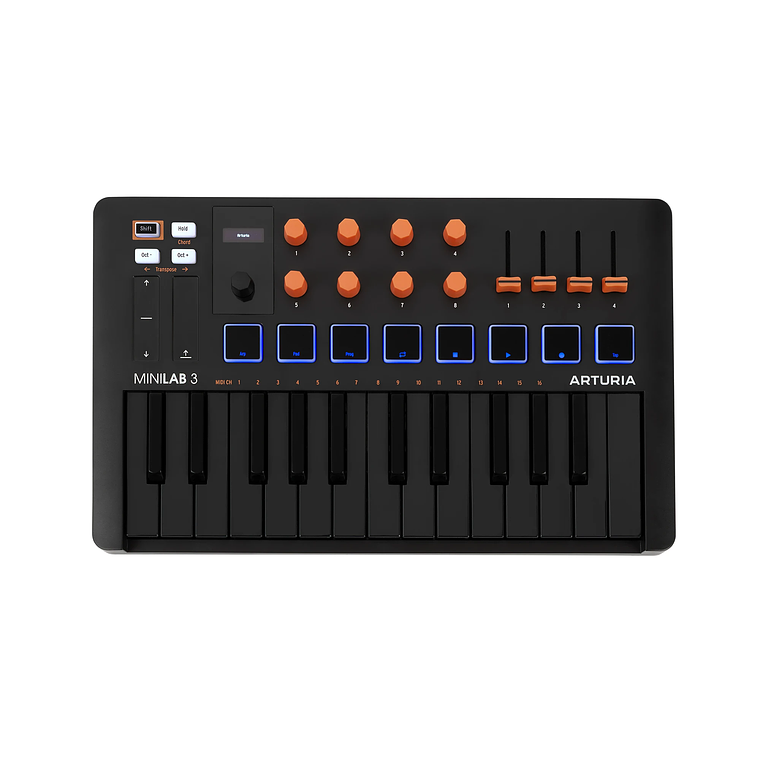 Arturia MiniLab 3 Edición Black & Orange Teclado Midi  2