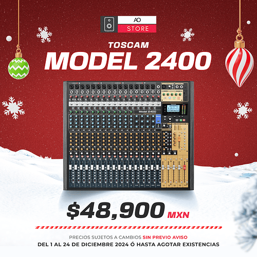 Tascam Model 2400 Consola Mezcladora Multicanal Para Grabación