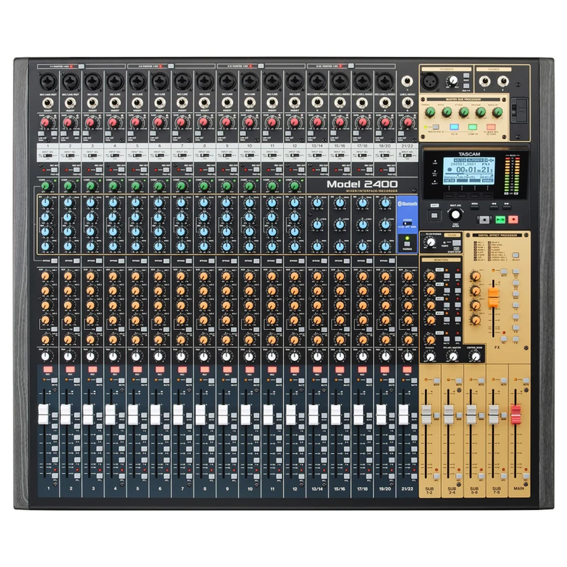 Tascam Model 2400 Consola Mezcladora Multicanal Para Grabación 2