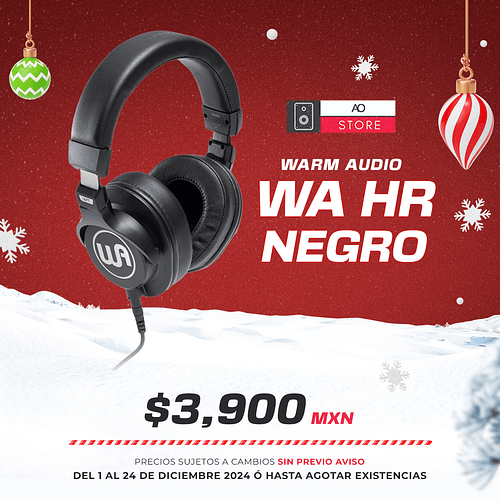 Warm Audio WA HR Negro Audífonos Profesionales