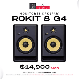 KRK Rokit RP8 G4 Monitores De Estudio (2 Piezas)