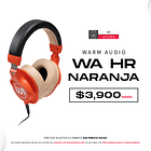 Warm Audio WA HR Naranja Audífonos Profesionales 1