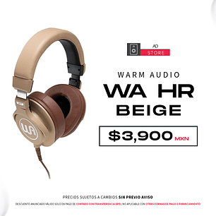 Warm Audio WA HR Beige Audífonos Profesionales