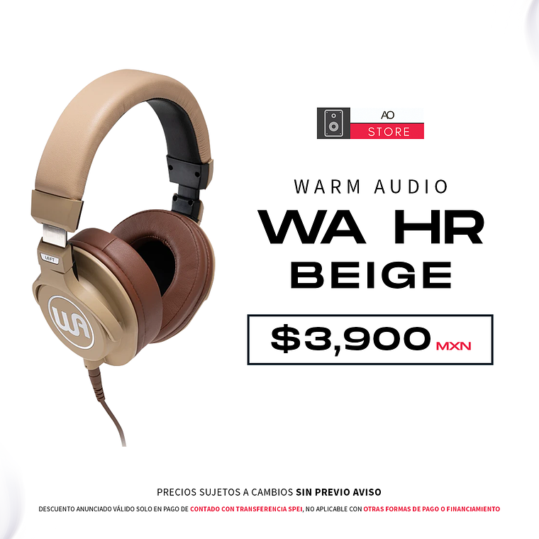 Warm Audio WA HR Beige Audífonos Profesionales 1