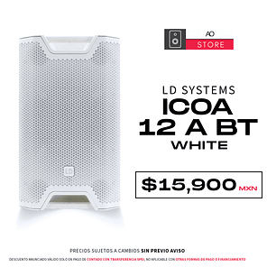 LD Systems Icoa 12 A Bt White Bocina Activa