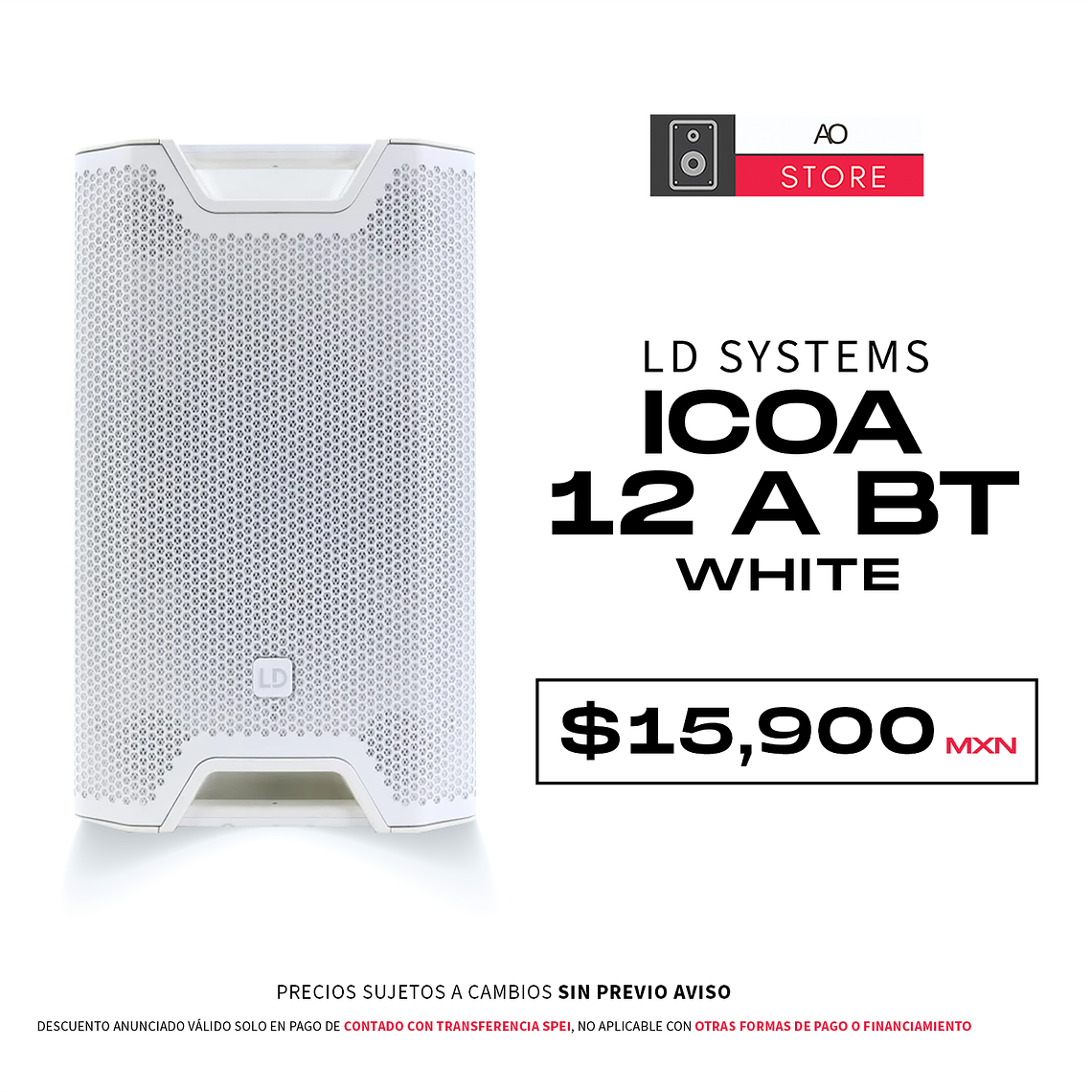 LD Systems Icoa 12 A Bt White Bocina Activa 1