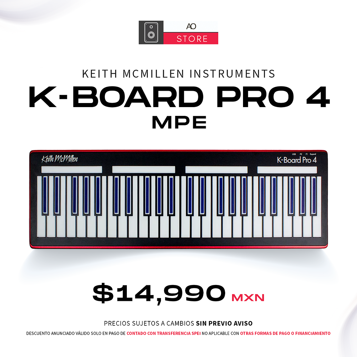 Keith McMillen Instruments K-Board Pro 4 MPE Teclado Midi 1